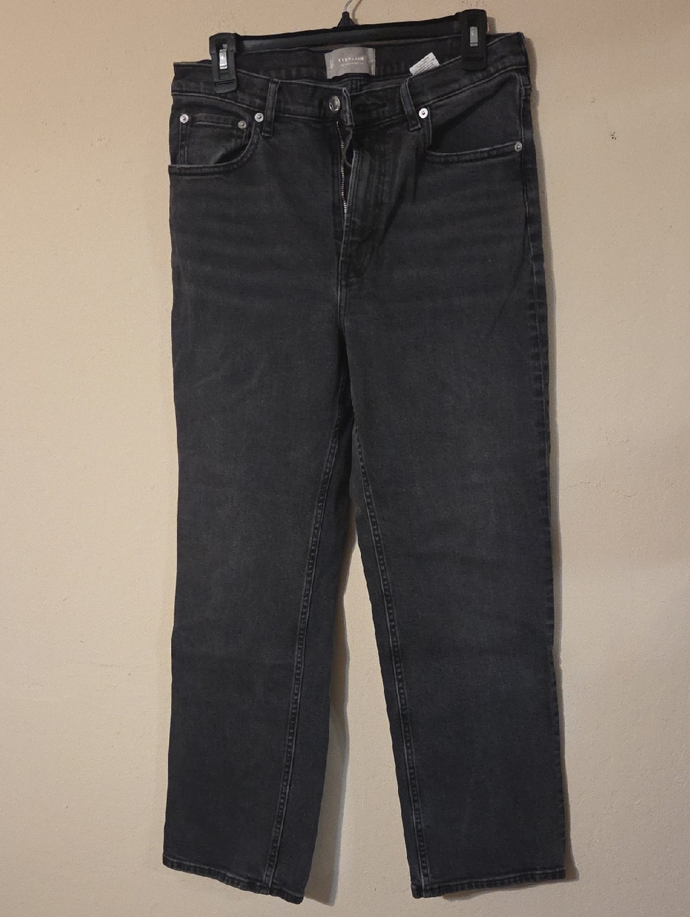 Everlane Black Straight-Leg Jeans